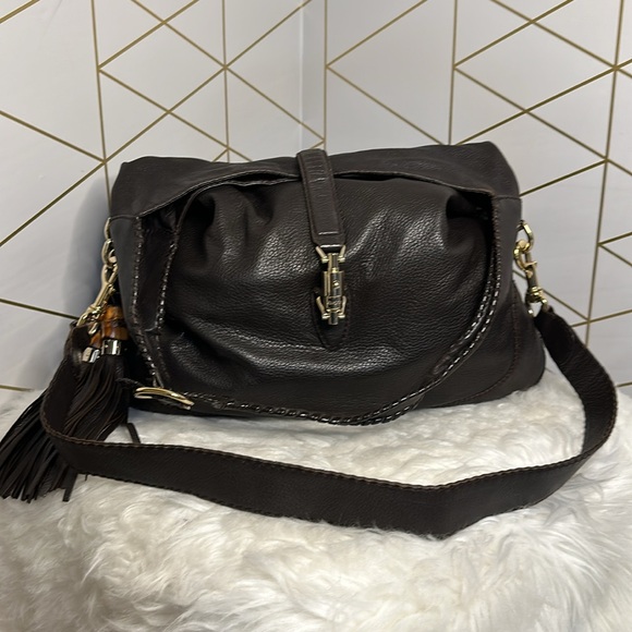💯Authentic Gucci Hobo Leather Handbag🍀 - Picture 15 of 16